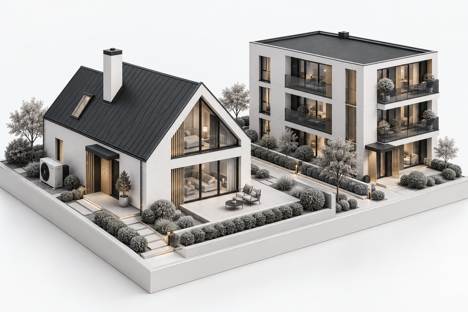 Ilustračná architektonická budova